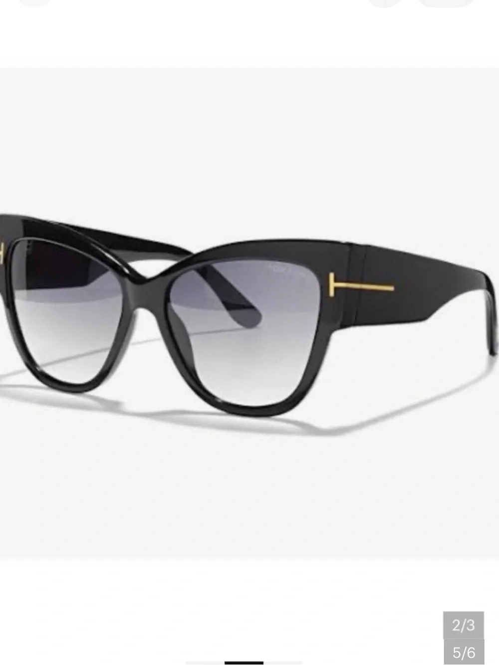 Tom Ford Oversized Gradient Lenses Sunglasses